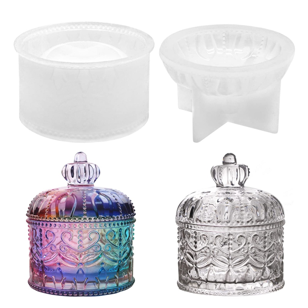 AMJKEJI Resin Moulds Jewelry Box Mould, Home Kitchen Arts Crafts Sculpting Moulding Casting