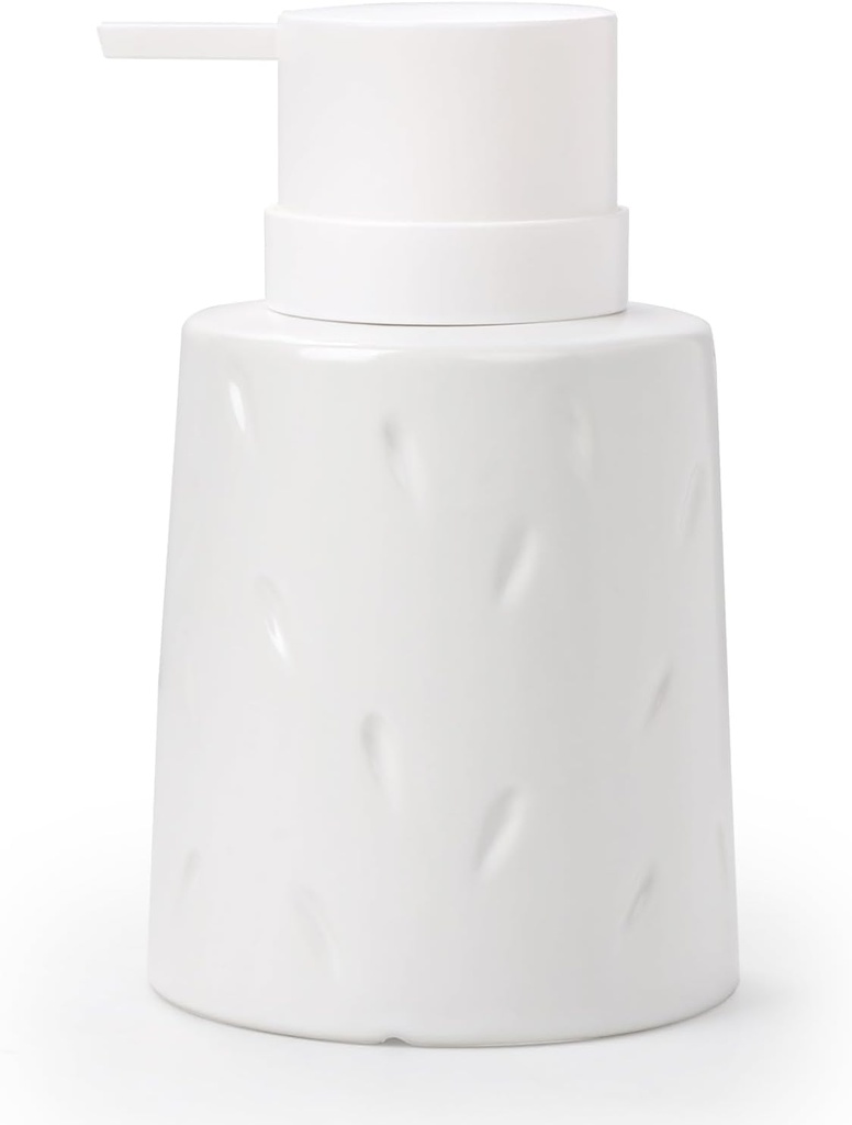 Umlaca Soap Dispenser, Ceramic Liquid Lotion Dispenser 13.5OZ, Bathroom Hand Soap Dispenser