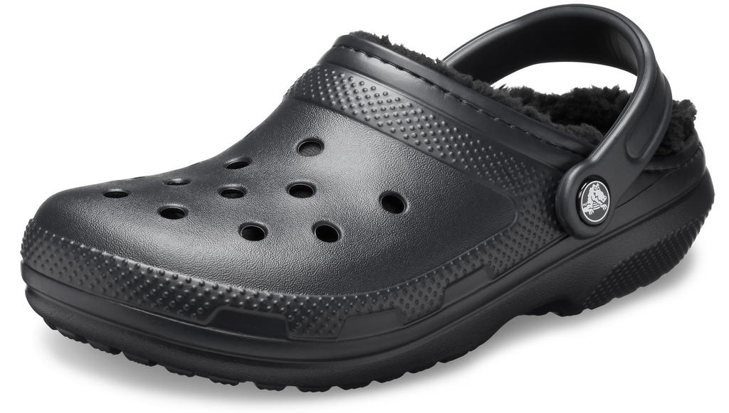 Crocs Unisex Classic Lined Clog, Color: Black, Size 10 UK Men/ 11 UK Women