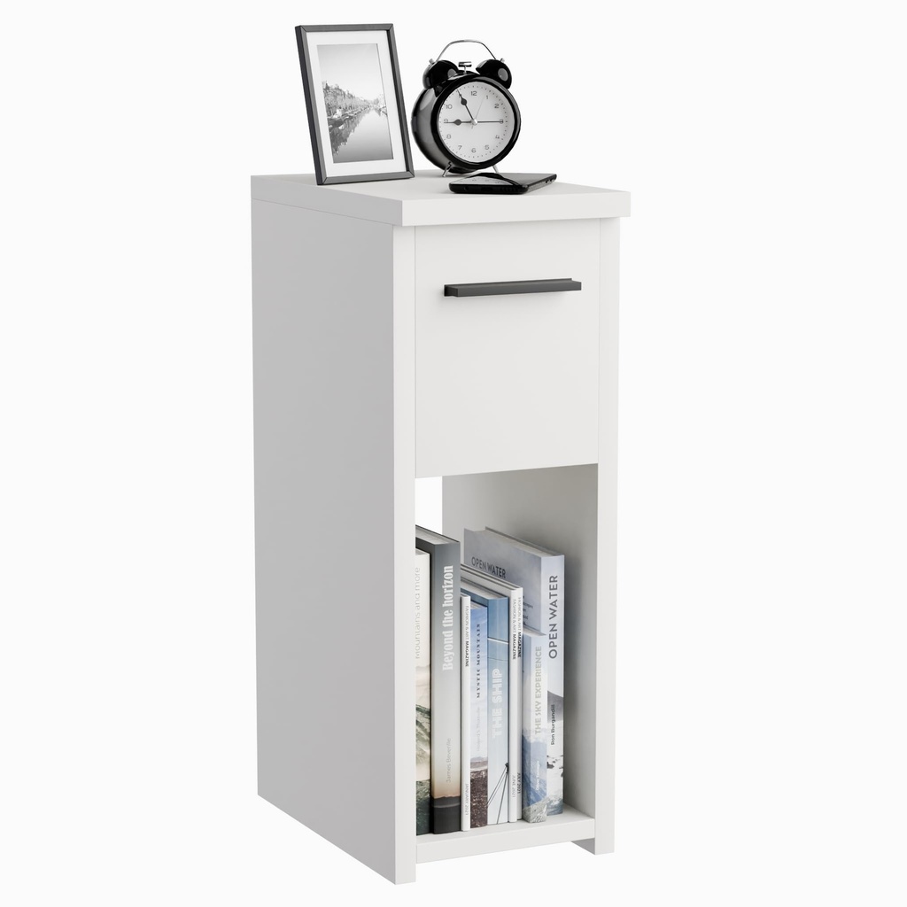 ComfortCove Bedside Tables, Bedside Drawers, Narrow Bedside Table, Bedside Cabinet, Slim En