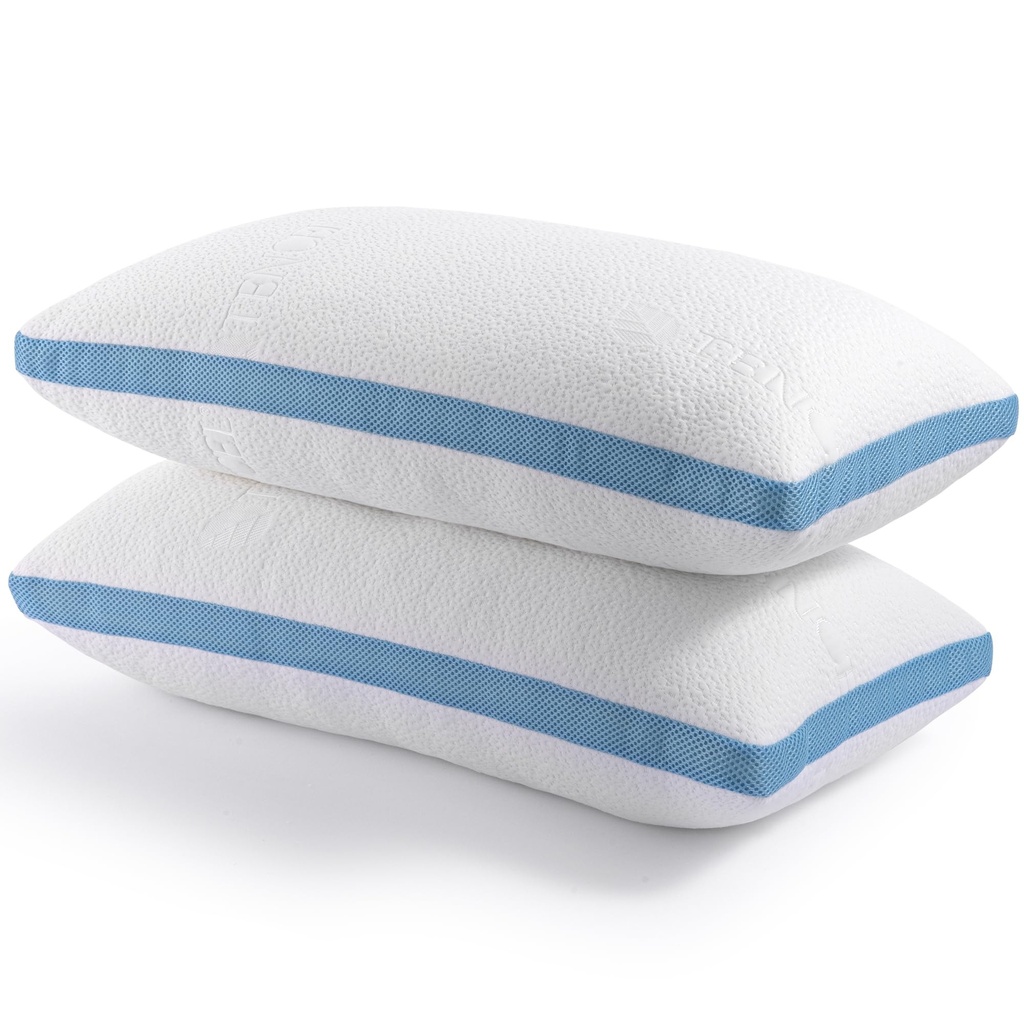 Hiimgo pillows 2 Pack Shredded Memory Foam Pillow for Comfortable SleepingÃ¯Â¼ÂŒHypoallerge