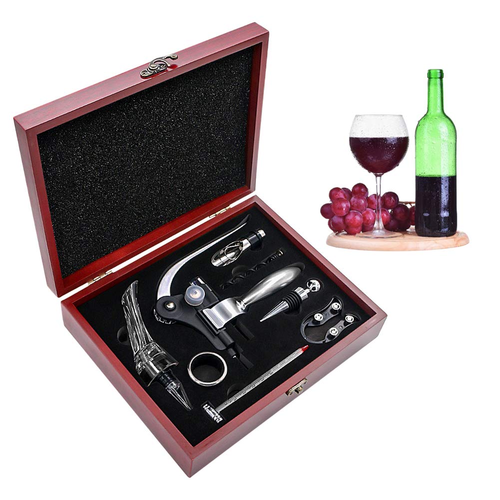 SumDirect Wine Opener Set, Lever-Arm Rabbit Corkscrew, Wine Accessory Sets with Bottle Open