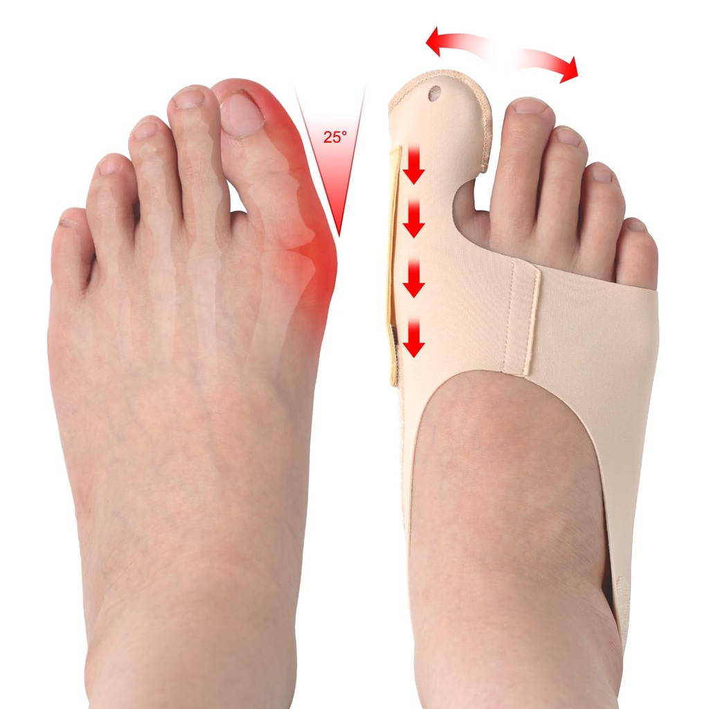 Pnrskter 2PCS Bunion Corrector for Women & Men, Big Toe Straightener & Bunion Relief Pad,