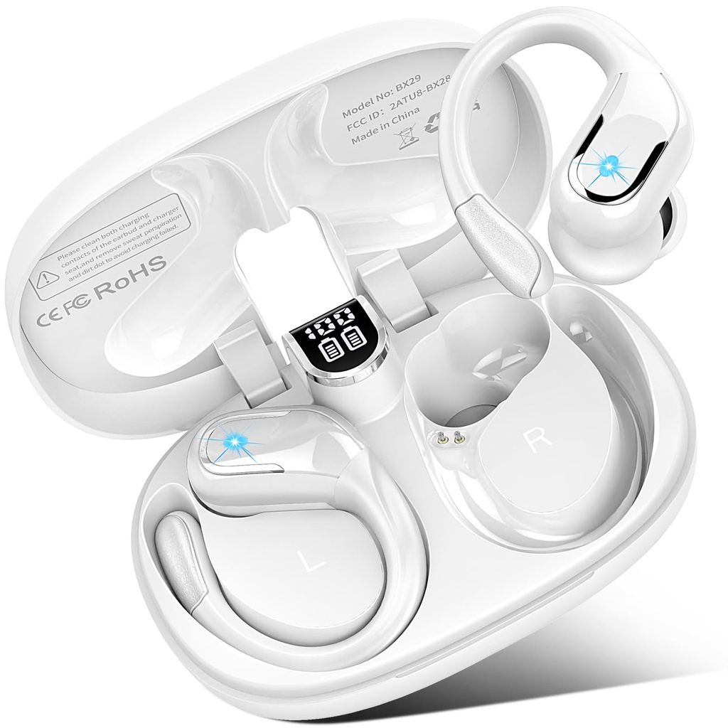 Wireless Earbuds, Bluetooth 5.4 Headphones Sport, 75H Hi-Fi Stereo Wireless Earphones