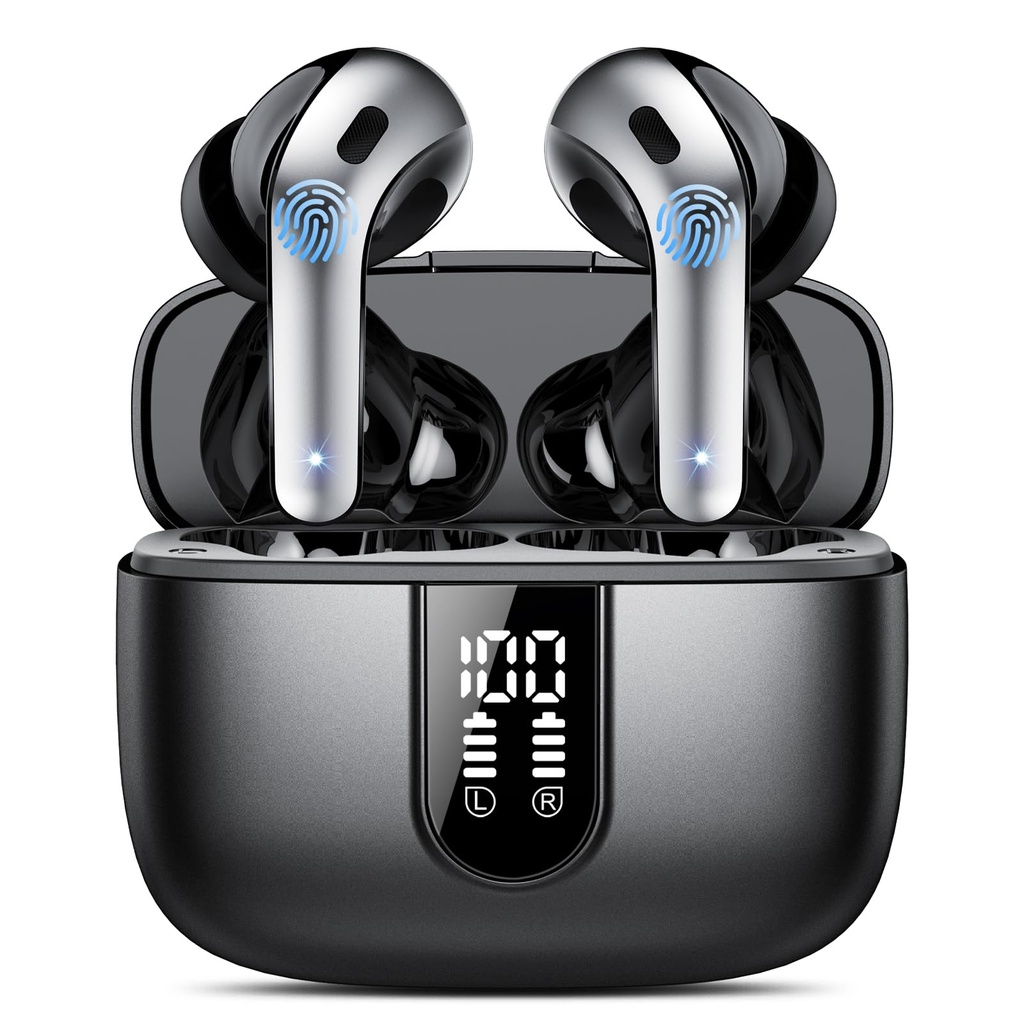 IKT Ear Buds Wireless Earbuds, 50Hrs Playtime Bluetooth Earphones, Bluetooth Headphones 5.3