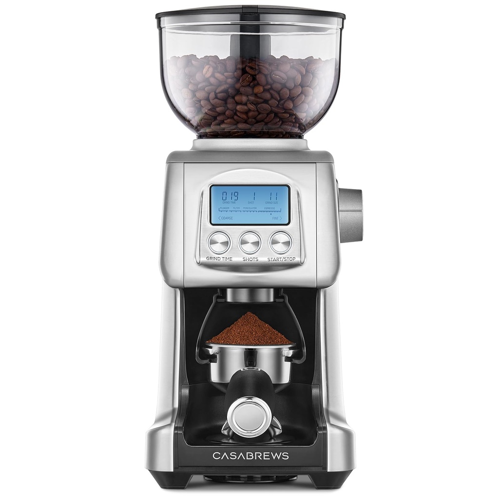 CASABREWS Tornado Electric Conical Burr Coffee Grinder, 77 Precision Grind Settings 