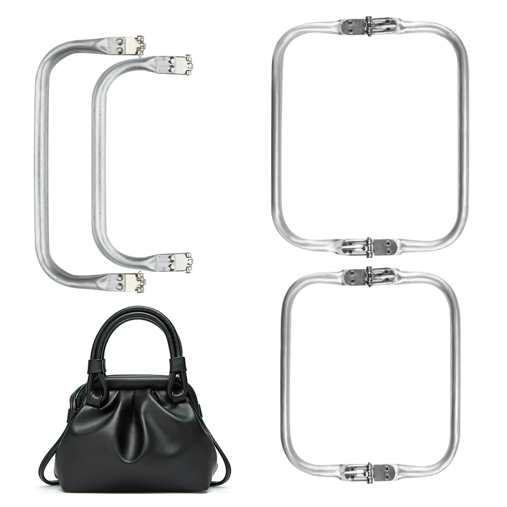 Aluminum Bag Frame, 20?Ã¹9.2cm/18?Ã¹8.5cm Crochet Bag Clasp U Frame, U Shaped Bag Inner Han