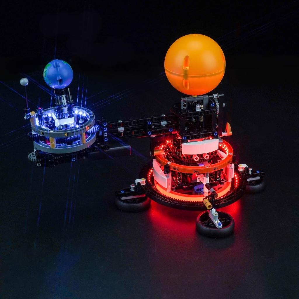 Light Kit for Lego Planet Earth and Moon in Orbit, Lighting Set for Lego 42179 Planet Earth