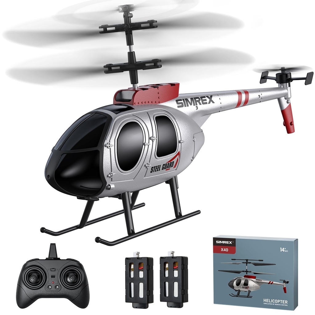 SIMREX Remote Control Helicopter for Kids, 2 Speed Mode With 20Mins Flight, Helicopter Toy
