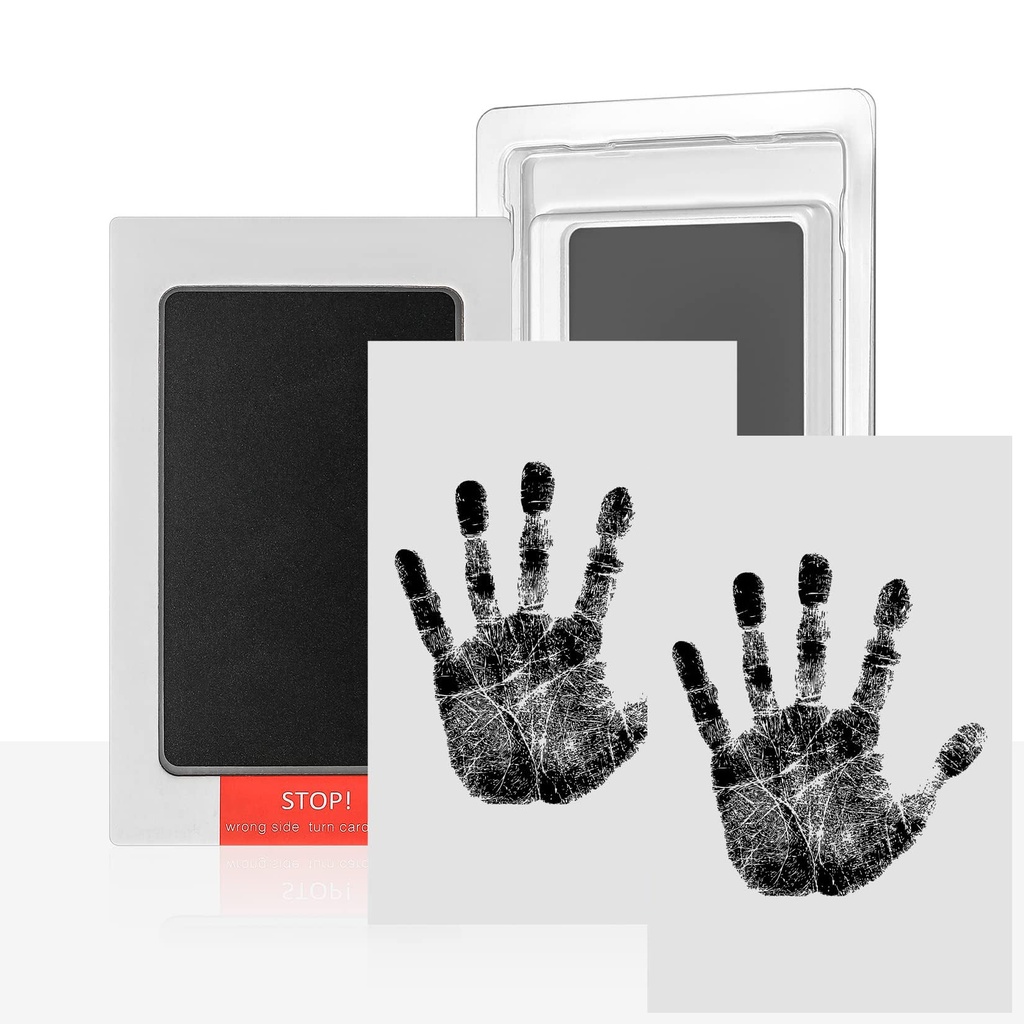 Semazz Baby Handprint and Footprint Ink Kit,2 Handprint and Footprint Set Non-Toxic Baby Ha