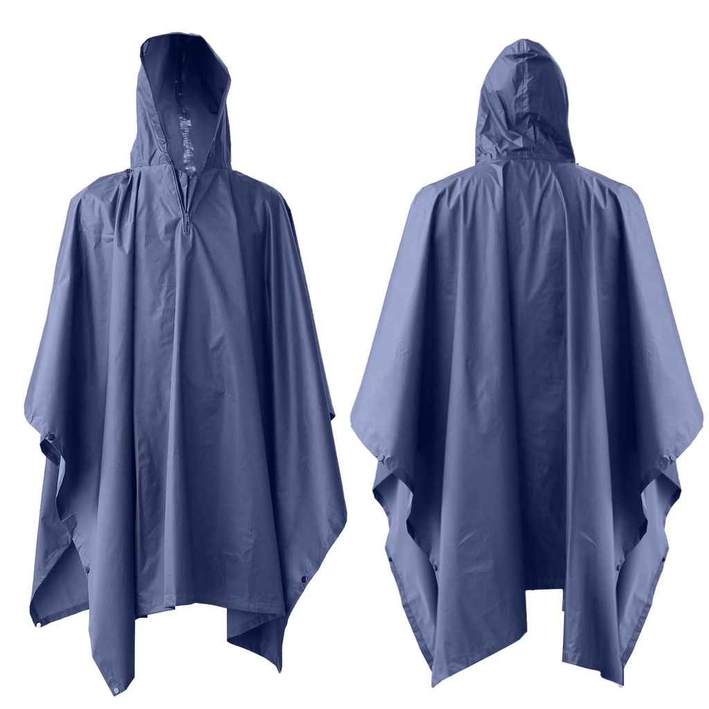 ElifeAcc Waterproof Poncho Multifunctional Rain Poncho Adult Waterproof for Outdoor Activit