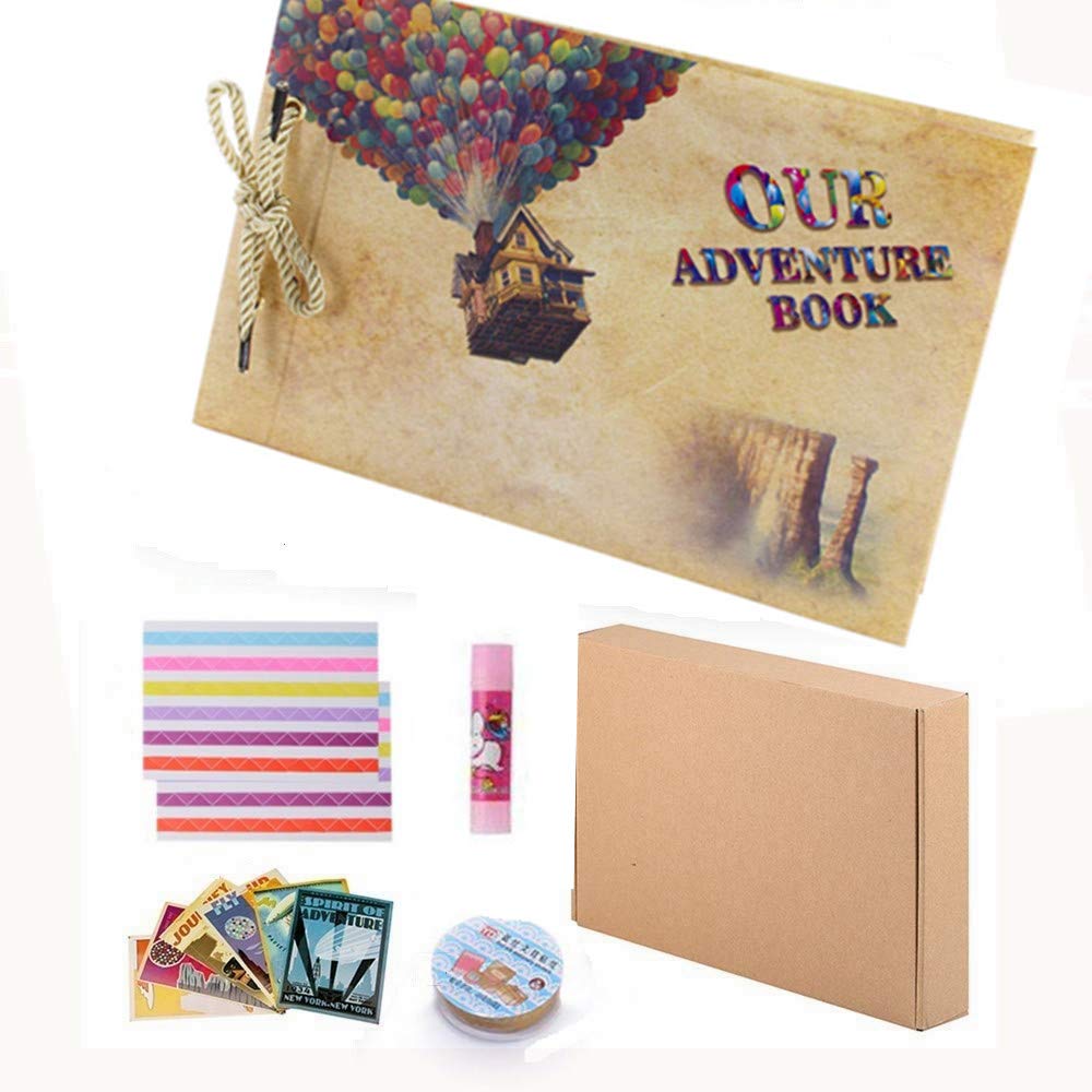 Adventure Book Pixar Handmade DIY Family Scrapbook, Retro Album, Anniversary Scrapbook