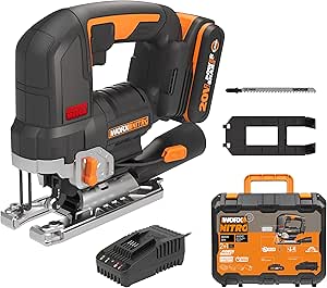 WORX Nitro 18V(20V Max) Cordless Brushless Jigsaw WX542 Jig Saw, 3500spm, Maximum in Wood 1