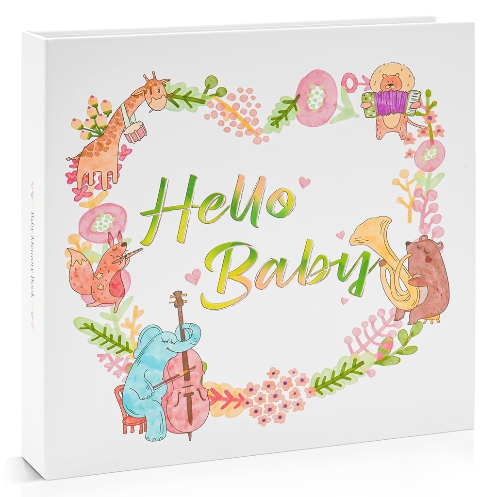 Vienrose Keepsake Baby Memory Book for Boy and Girls First 5 Year Milestone Book Journal Sc