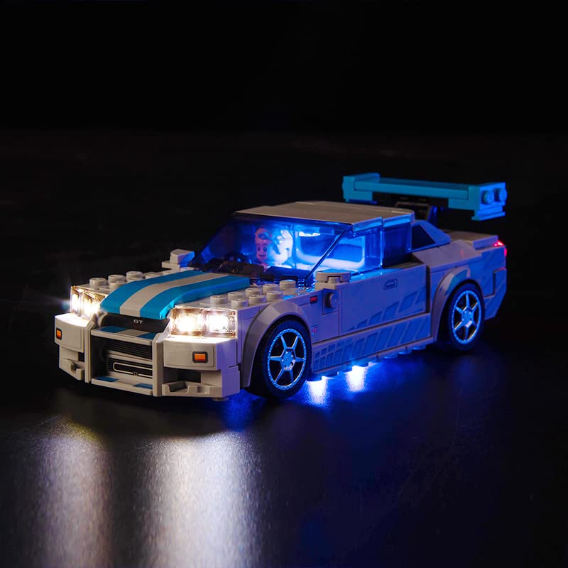Led Light Kit for Lego Speed Champions Nissan Skyline GT-R (R34), Led Lighting Set for Lego