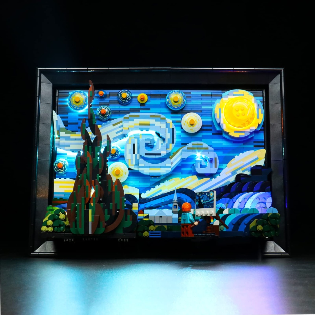 Led Light Set for Lego The Starry Night, Led Light Kit for Lego 21333 Vincent Van Gogh