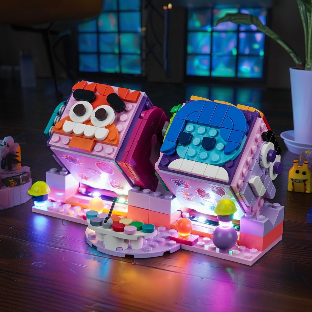 Light Kit for Lego Inside Out 2 Mood Cubes, Lighting Set for Lego 43248 Inside Out 2 Mood 