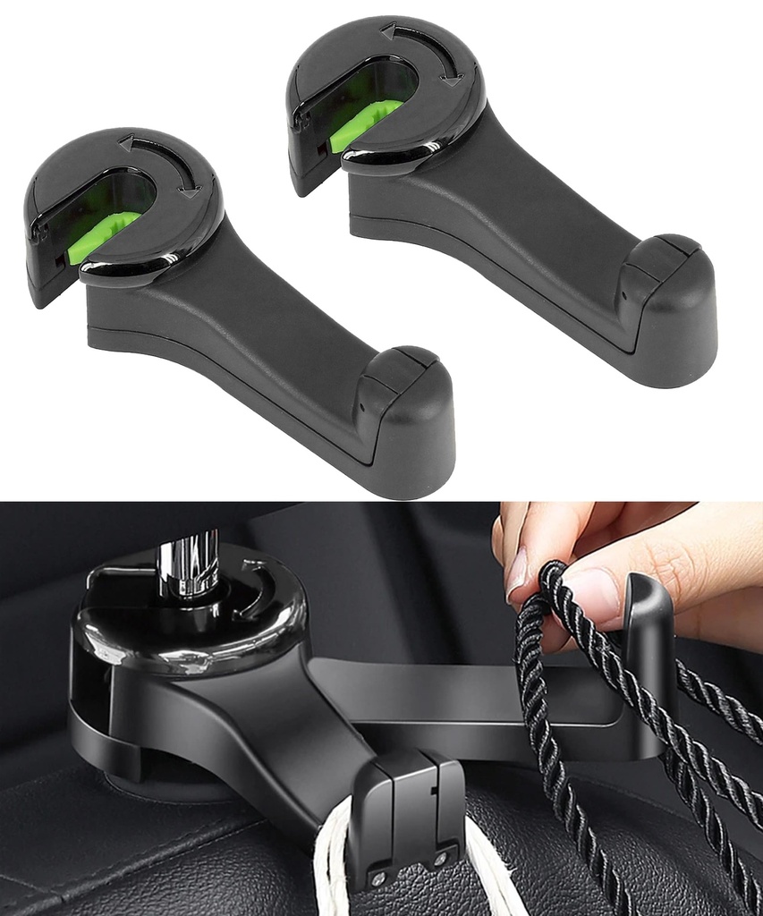 Flaconi Car Organization, Purse Hook for Var, Var Seat Back Storage Hook, Car Purse Hook