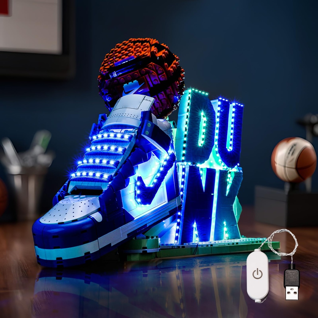 LocoLee Led Light Set Compatible with Lego 43008 Nike Dunk x Led Decoration Lighting Kit
