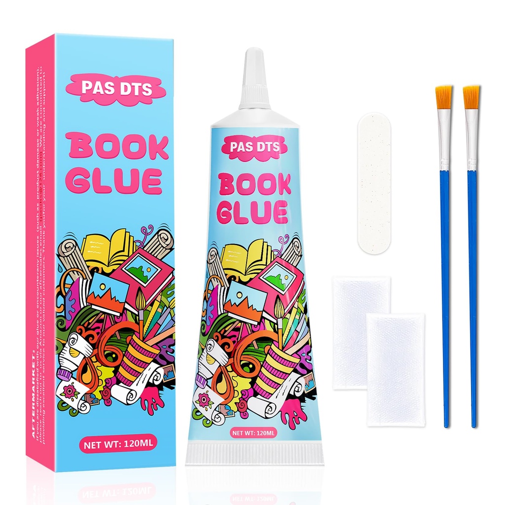 Book Glue 120ml-Suitable for envelopes, Paper Crafts, Postcards, DIY Projects, and Scrapboo