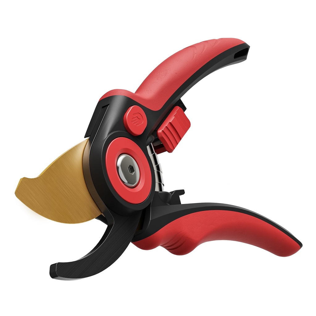 FLORA GUARD Bypass Secateurs with SK5 Steel, Garden Secateurs with Ergonomic Handle, Ideal