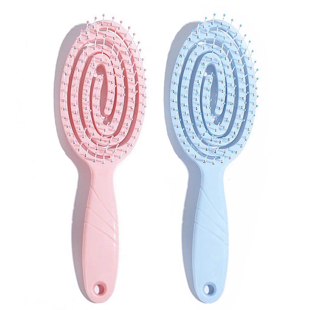 Mercham Boar Bristle Wet Brush for Detangling and Curl Separation - Reduced Pulling for Wom