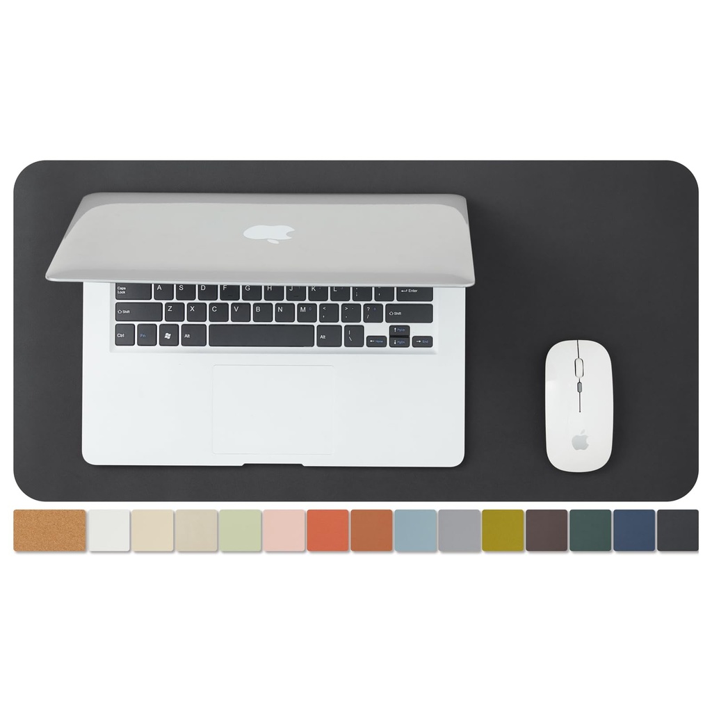 Cork Desk Mat - Dual-Sided Desk Pad for Office and Home - Desk Organization and Accessories