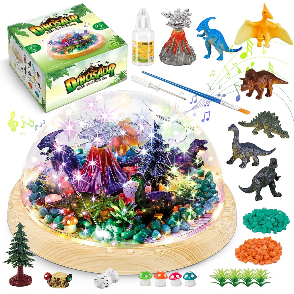 Dinosaur Night Light Music Box