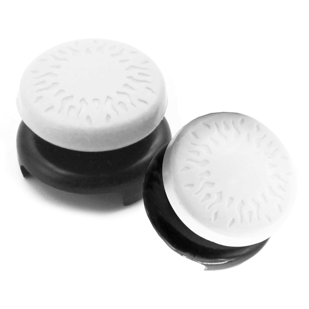TEUVO Thumb Grips, Silicone Thumb Stick Grips Caps for PS5 Controller and for PS4 Controll