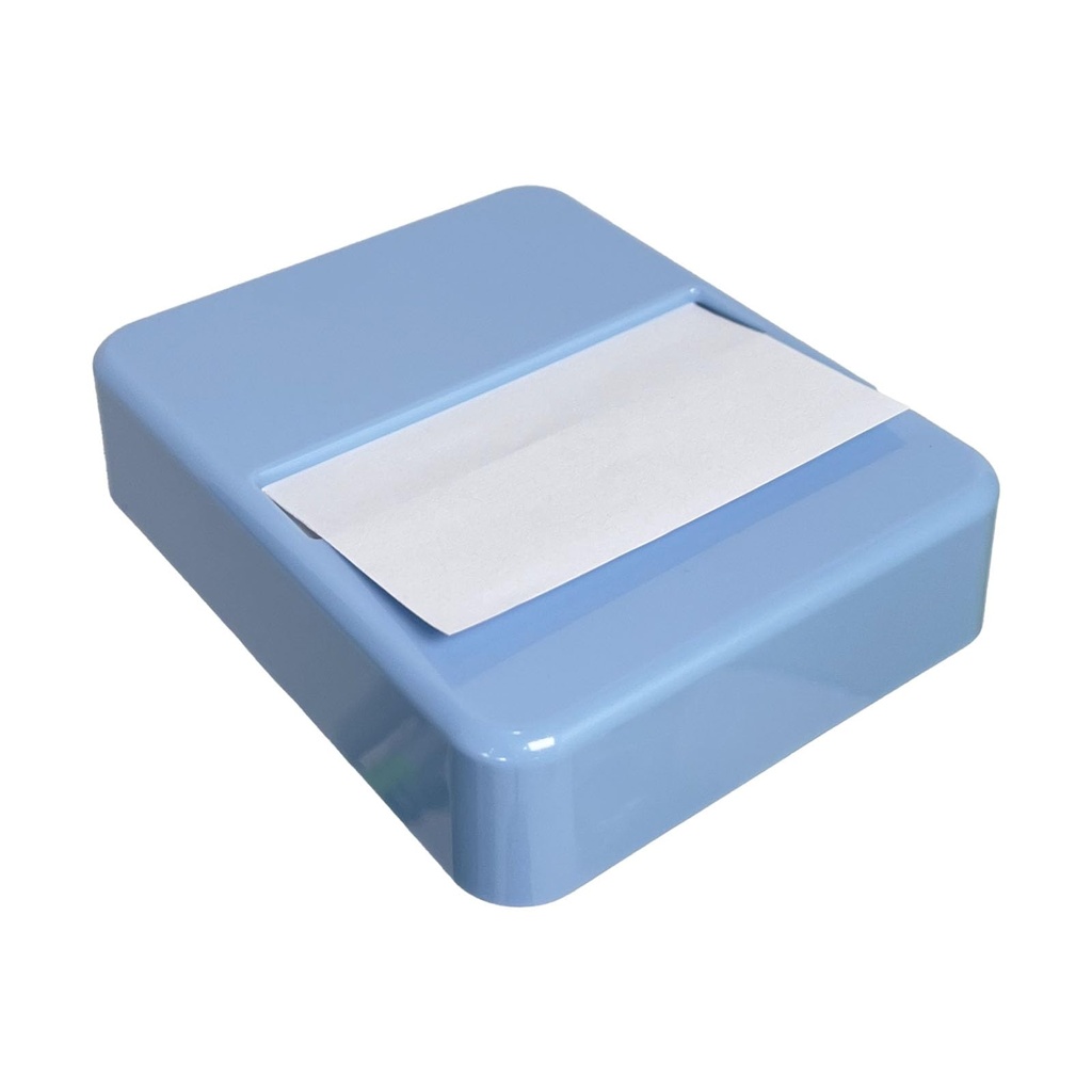 OunglyChoi Notes Dispenser, 3 x 3 inches Blue Sticky Note Holder with 100- Sheet Pad Notes