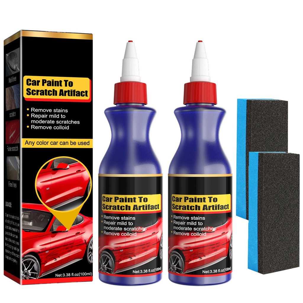 2 Pcs Car Paint to Scratch Artifact,Scratch Repair Wax for Car,Car Paint Scratch Repair,Car