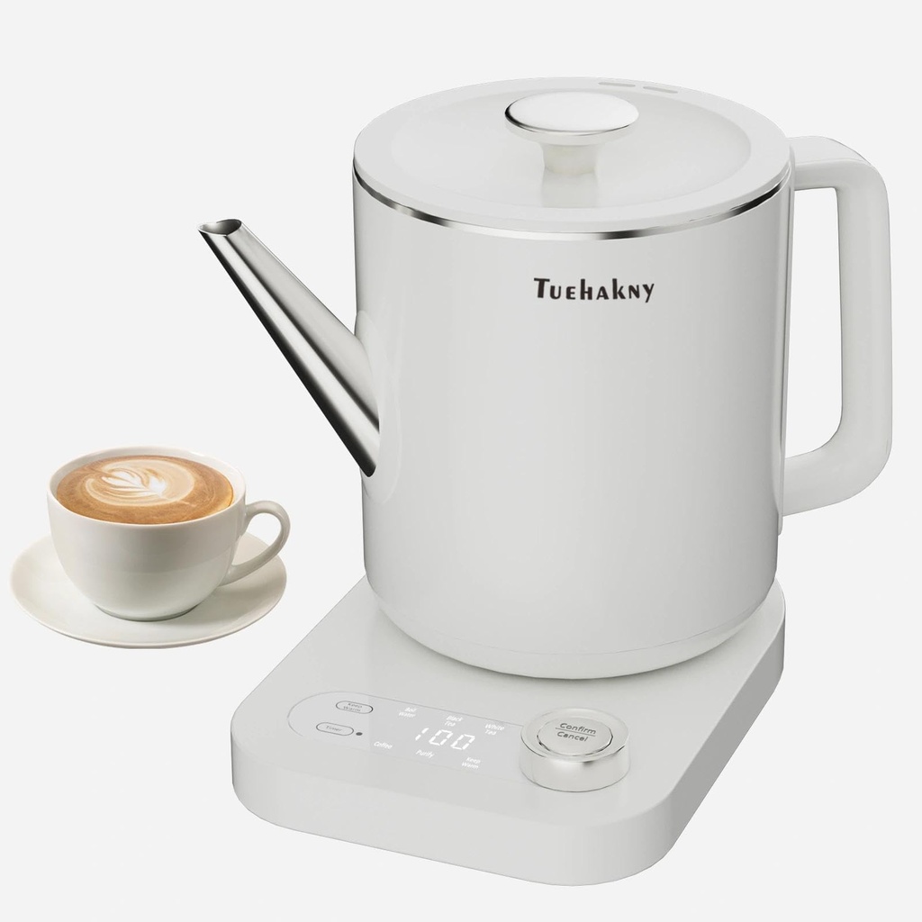 Smart Electric Kettle with Temperature Control, 1L Multifunctional Tea Kettle, 800W Fast Bo