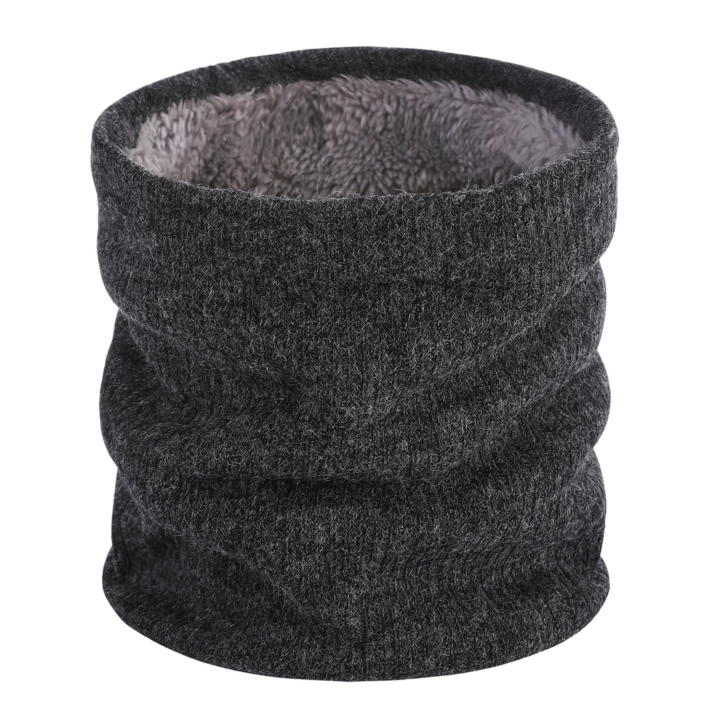 Kono Neck Warmer Men Women Fleece Lined Scarf Winter Thicken Windproof Circle for Skiing Cy