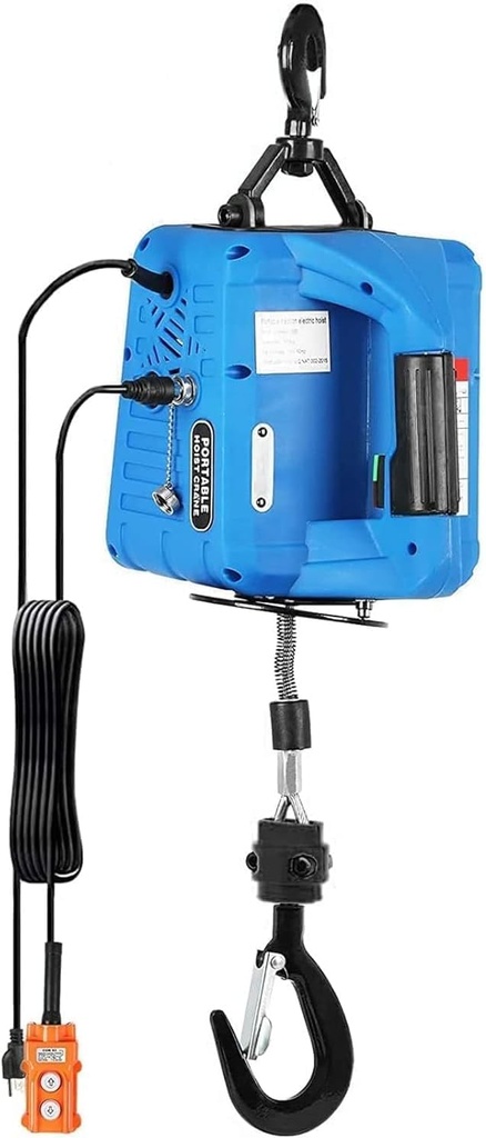 3 in 1 Electric Hoist Winch -OKSTENCK 1100lbs Wireless Remote Control 7.6m/25ft Portable Tr