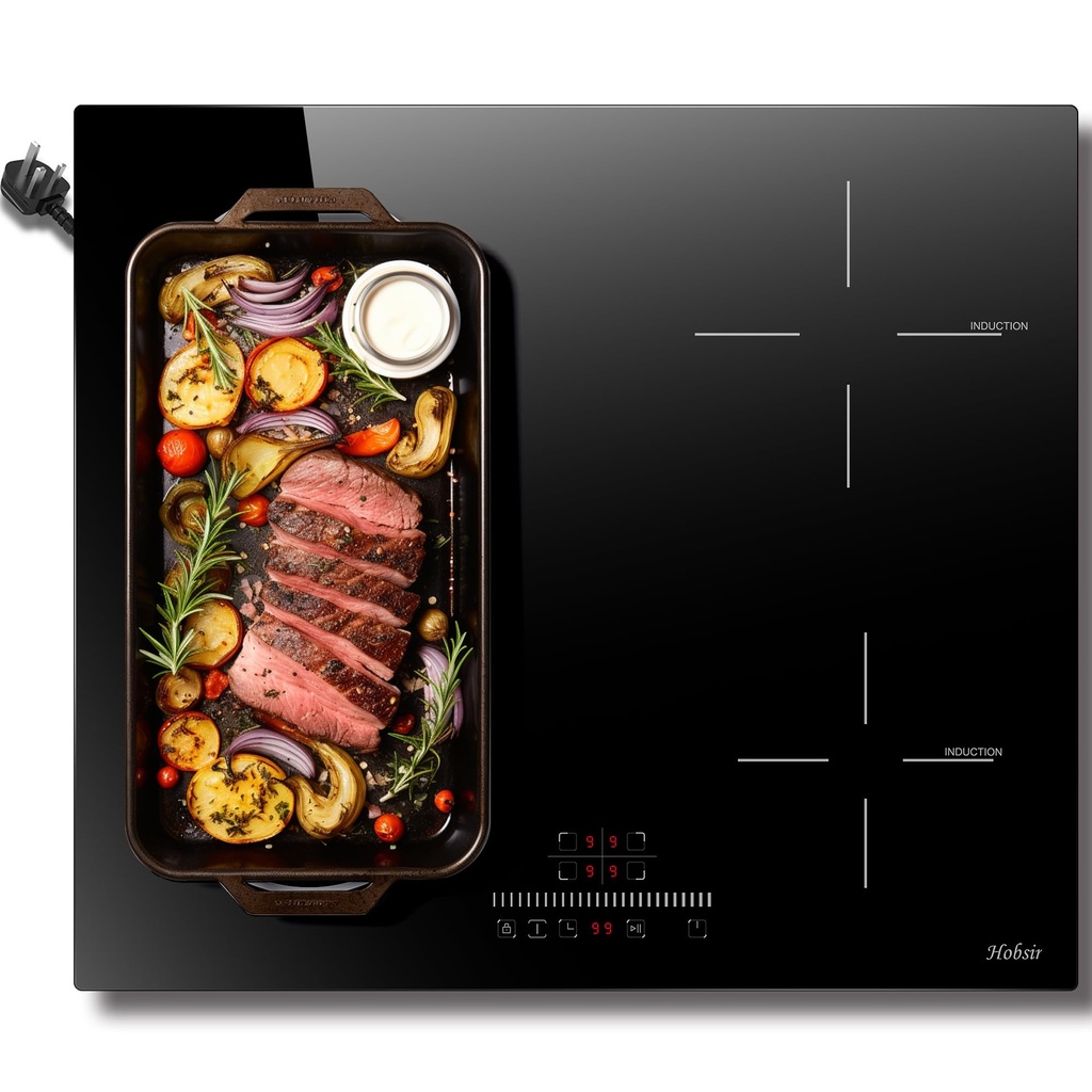 Hobsir hob Induction Hob 4 Zones Built-in Electric Hob 60cm Induction Cooker 6400w Touch co