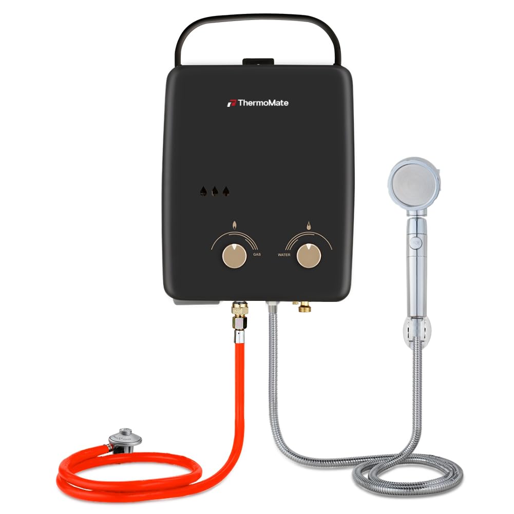 ThermoMate ZERO16 16L Gas Water Heater, Instant Outdoor Water Heater, Tankless Propane Gas