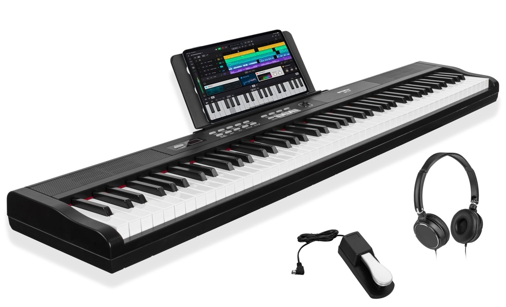 STRICH 88 Key Digital Piano Full Size Electric Keyboard with Semi-Weighted Sensitive Keys