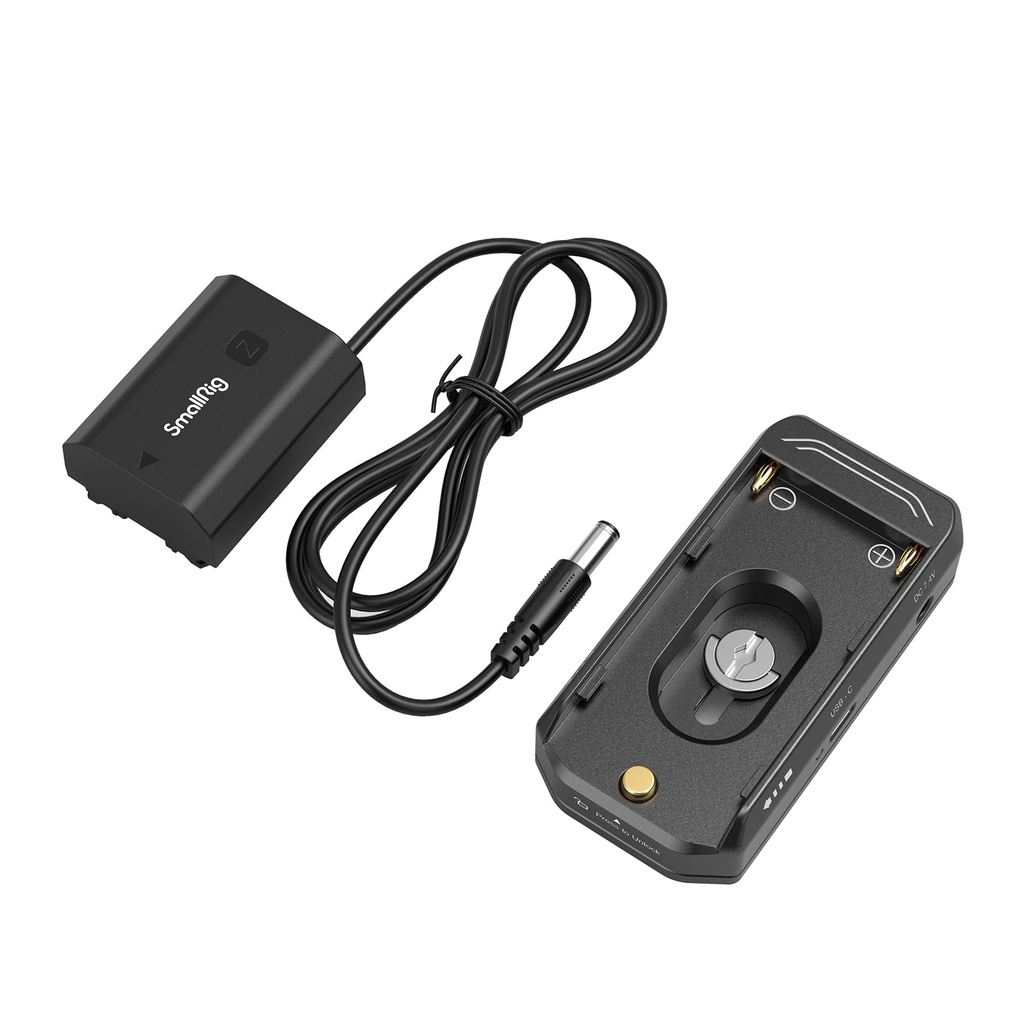 SMALLRIG Battery Adapter Mount Plate with for Sony NP-FZ100 Dummy Battery, for A7R V, A7 IV