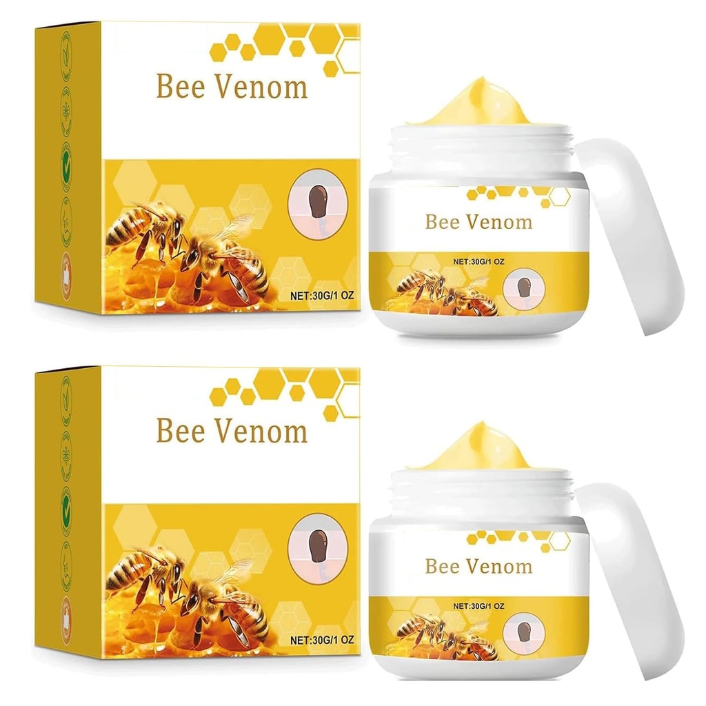 2PCS Bee Venom W-Art Cream, Bee Venom Repair Cream, Natural Bee Venom Cream, Hydrating Mois