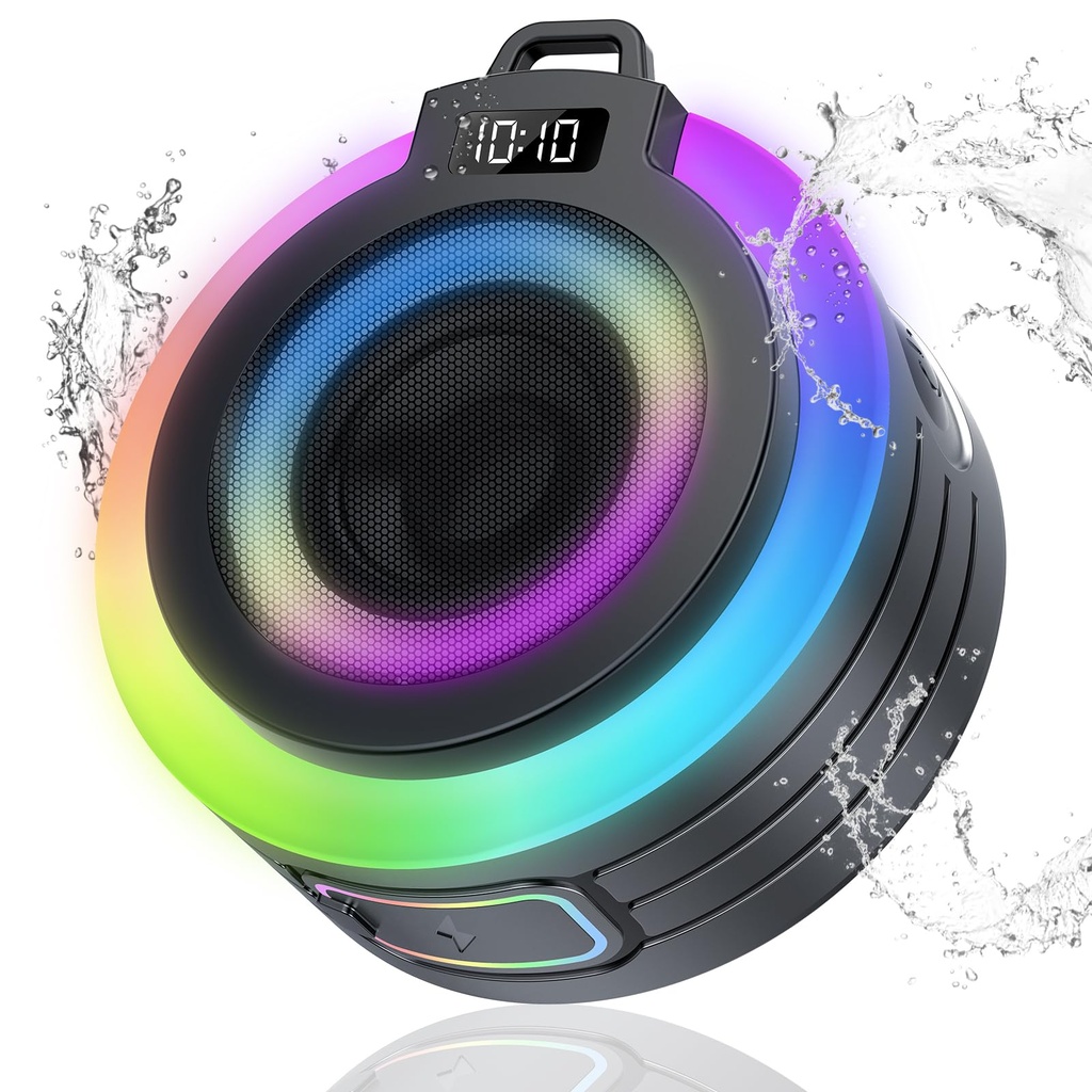 WXQZXO Bluetooth Shower Speaker, Portable Bluetooth Speaker Stereo Sound with Suction Cup