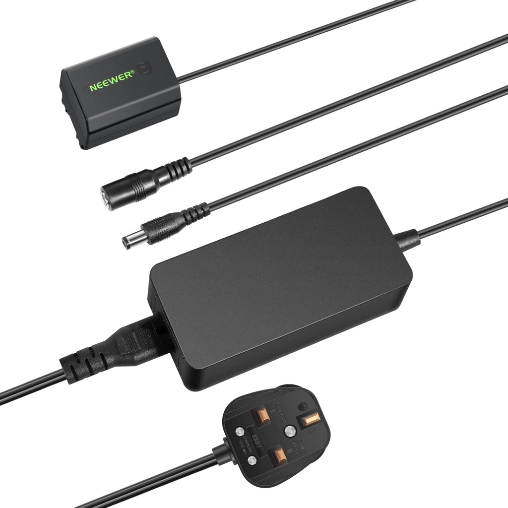 Neewer NP-FZ100 AC Power Supply Adapter and DC Coupler Dummy Battery Charger Kit Compatible