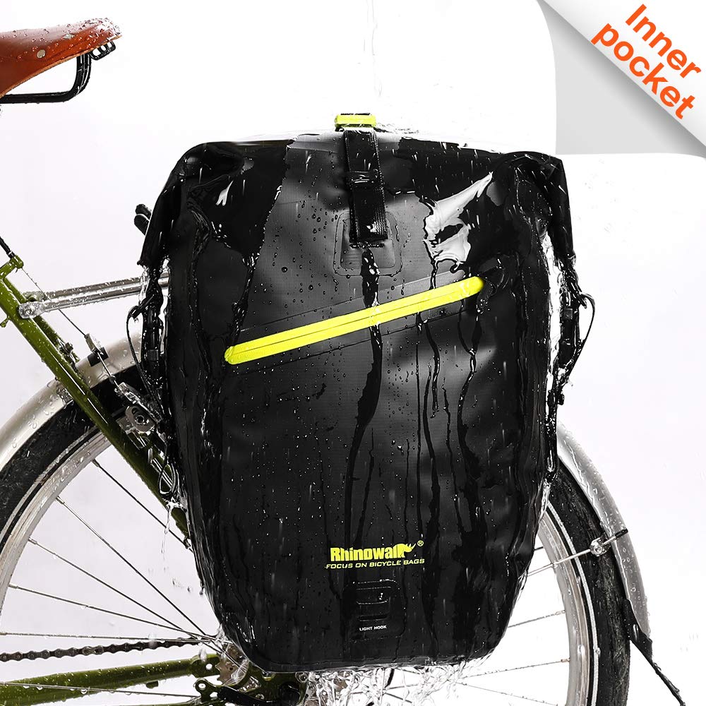 Rhinowalk Bike Bag Waterproof Bike Pannier Bag 27L,(for Bicycle Cargo Rack Saddle Bag Shoul