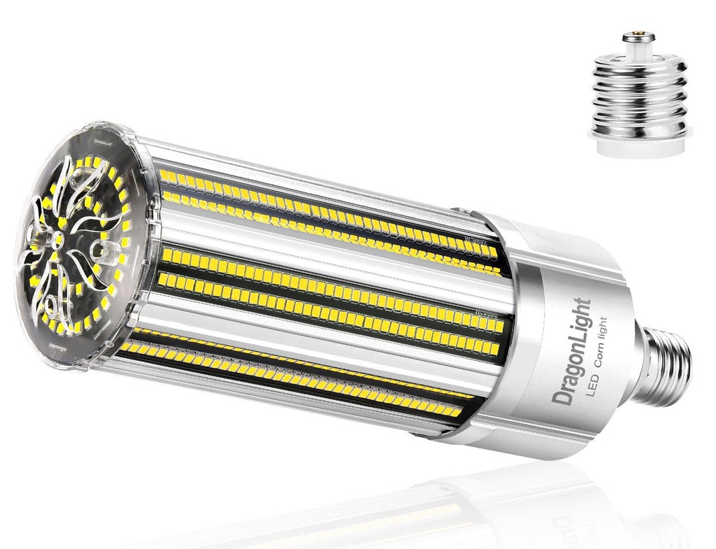 DragonLight Newest 80W Commercial Grade Corn LED Light Bulb Fanless (600 Watt Equivalent) E