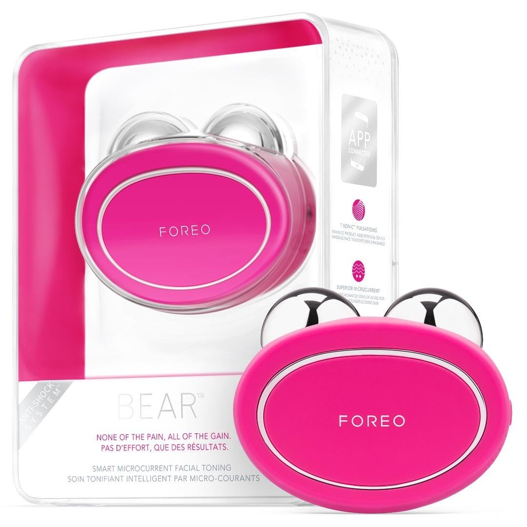 Foreo Bear Smart Microcurrent Face Device - Jaw Excerciser - Immediately Visible
