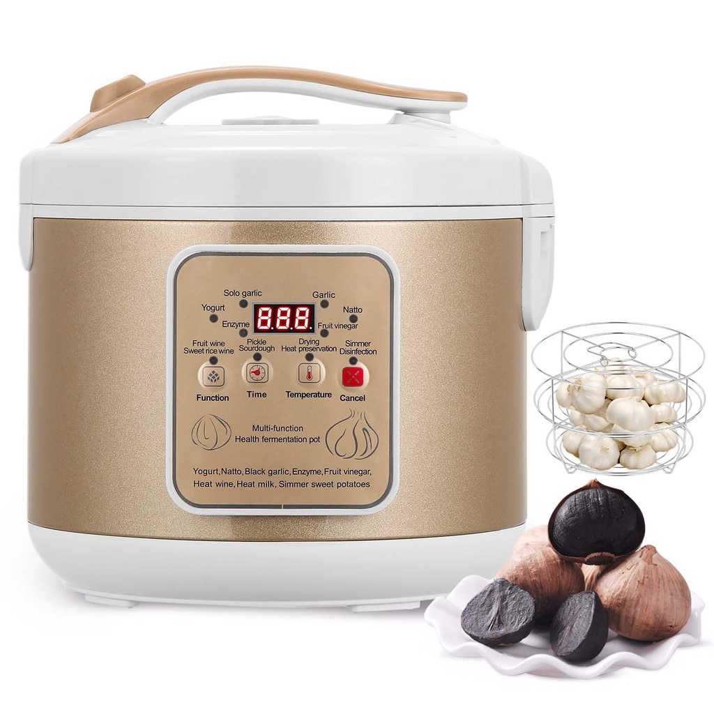 Moongiantgo 6L Black Garlic Fermenter, Automatic Intelligent Garlic Fermented Maker Natto,