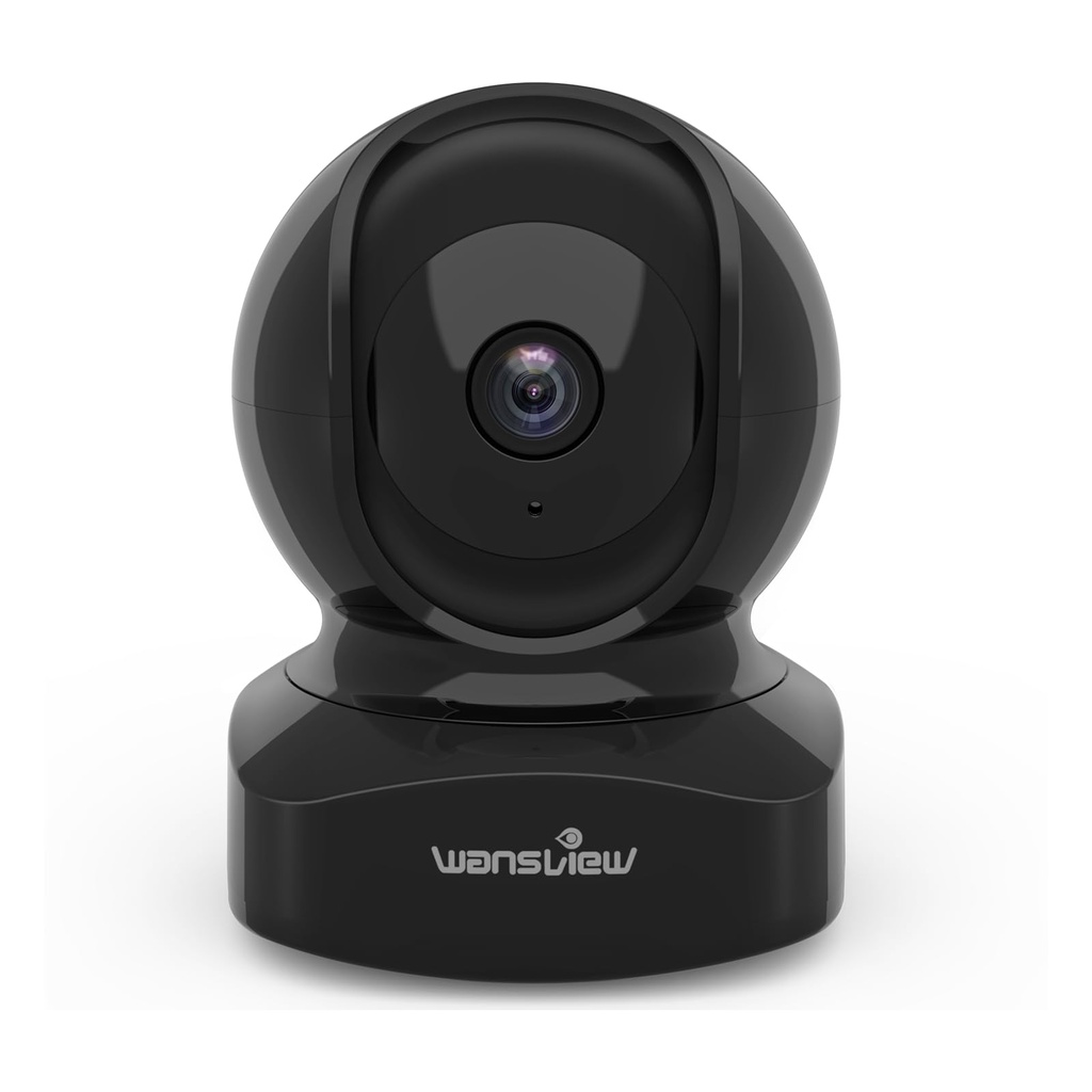 wansview CCTV Camera, 2K WiFi Baby Monitor Camera with Night Vision and APP, Real-time Aler