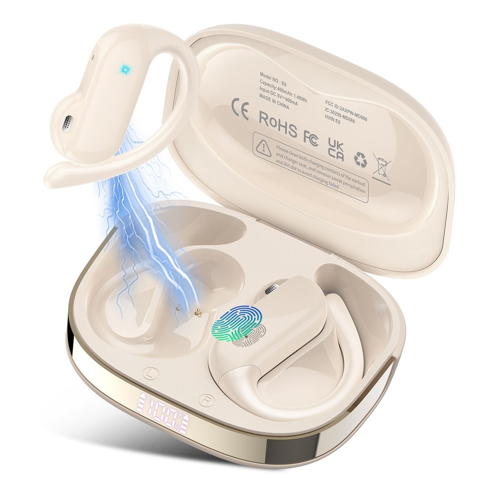DUSONLAP AI Translation Earbuds Real Time with Audio and Video Calls, 3-in-1 Buletooth 5.4