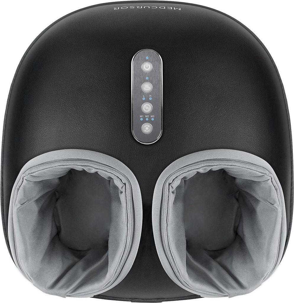 Medcursor Foot Massager Machine with Heat Function, Deep Kneading Massager