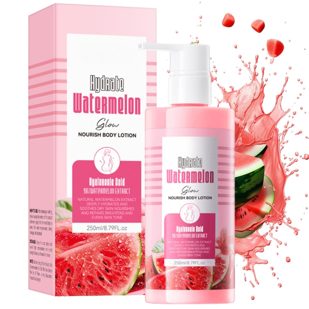Watermelon Niacinamide Body Lotion, Large-capacity 250ml Brightening Body Lotion, Body Crea