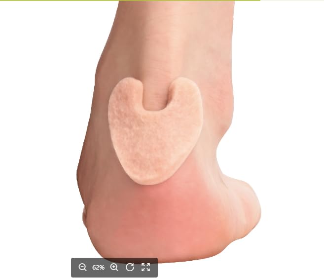 Bukihome Foot Pads for Corn Callus Cushions - 12ct Adhesive U-Shaped Felt Callus Pads Prote